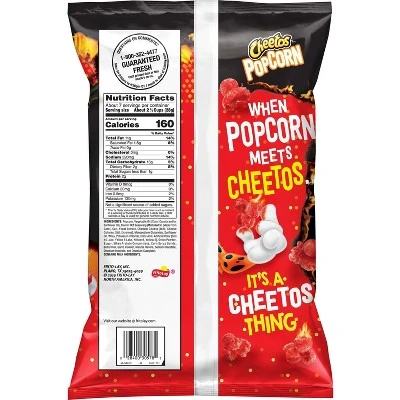 Cheetos Flamin Hot Popcorn  6.5oz