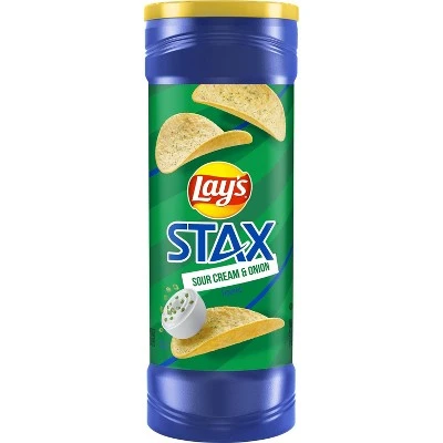 Lay's Stax Sour Cream & Onion Potato Chips 5.5oz