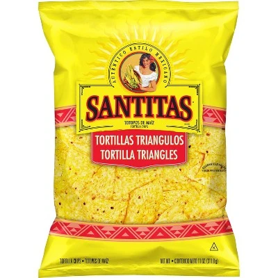 Santitas Yellow Corn Tortilla Triangles  11oz