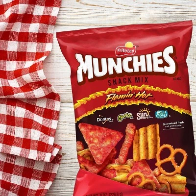 Munchies Flamin' Hot Flavored Snack Mix  8oz