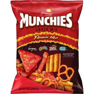 Munchies Flamin' Hot Flavored Snack Mix  8oz