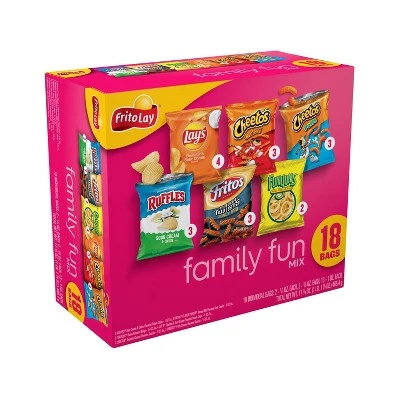 Frito Lay Variety Pack Family Fun Mix  18ct