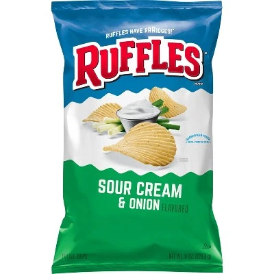 Ruffles Sour Cream And Onion Chips  8.5oz