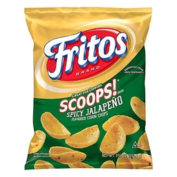 Fritos Fritos Scoops! Spicy Jalapeno Flavored Corn Chips, Spicy Jalapeno