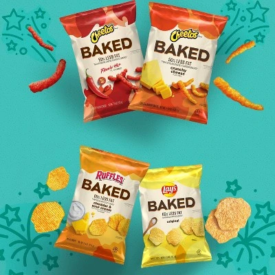 Cheetos Baked Cheese Flavored Snacks, Flamin' Hot, Cheese