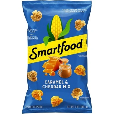 Smartfood Caramel & Cheddar Mix Flavored Popcorn  7oz