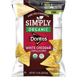 Doritos Doritos Simply Organic White Cheddar Tortilla Flavored Chips  7.5oz