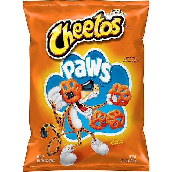 Cheetos Paws Cheese Flavored Snacks