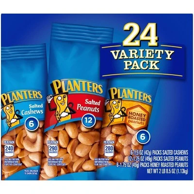 Planters Nuts Variety Pack  8.5oz  24ct