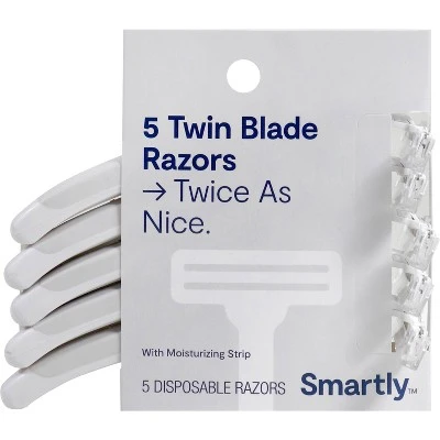 Twin Blade Razors 5ct Smartly™