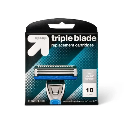 Men's Triple Blade Replacement Cartridges  Up&Up™