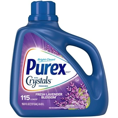 Purex with Crystals Fragrance Lavender Blossom Liquid Laundry Detergent  150oz