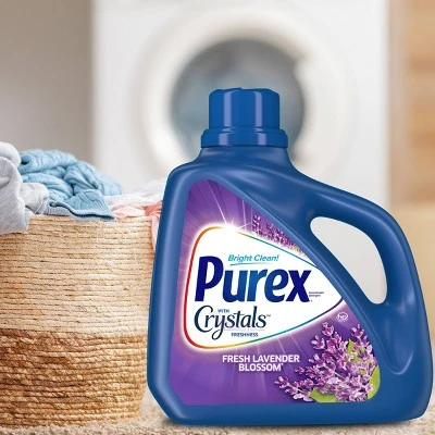 Purex with Crystals Fragrance Lavender Blossom Liquid Laundry Detergent  150oz
