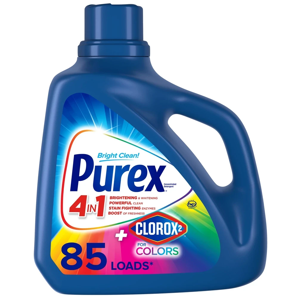Purex Original Fresh Scent Plus Clorox2 Stain Fighting Enzymes HE Liquid Laundry Detergent  128oz