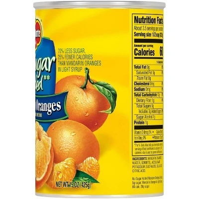 Del Monte No Sugar Added Mandarin Oranges in Water 15 oz