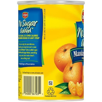 Del Monte No Sugar Added Mandarin Oranges in Water 15 oz
