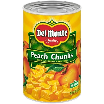 Del Monte Yellow Cling Peach Chunks In Heavy Syrup 15.25 oz