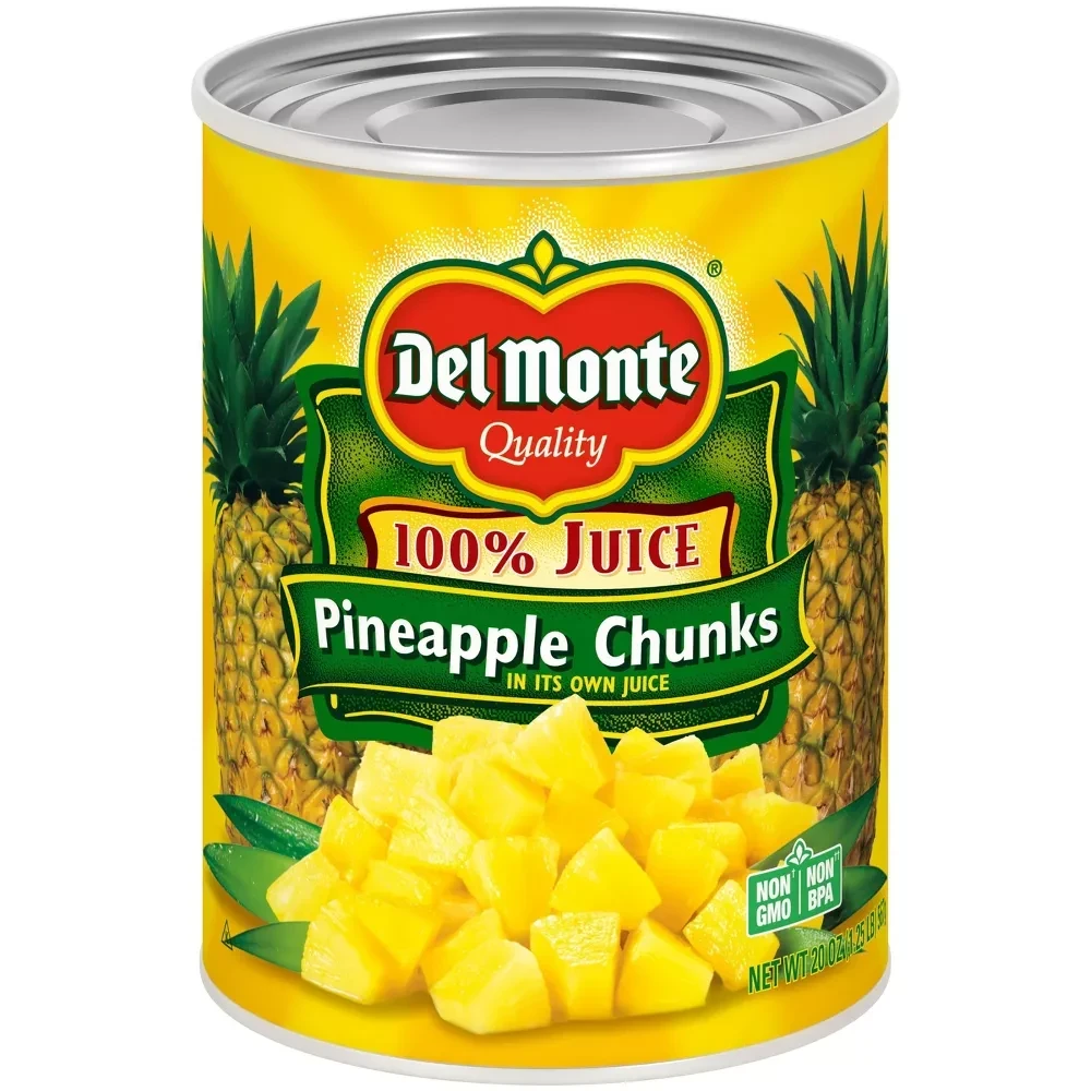 Del Monte Pineapple Chunks Its Own Juice