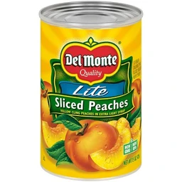 Del Monte Del Monte Lite Yellow Cling Peach Slices in Extra Light Syrup 15 oz