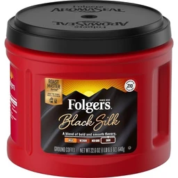 Folgers Folgers Black Silk Dark Roast Ground Coffee  24.2oz