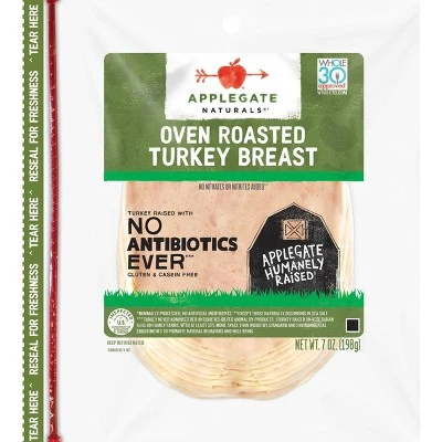 Applegate Natural Sliced Oven Roasted Turkey Breast  7oz