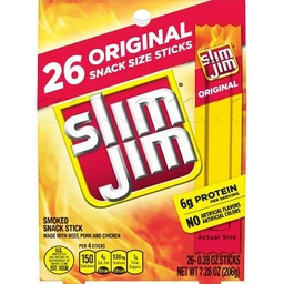 Slim Jim Slim Jim Original Smoked Snack Sticks 26ct