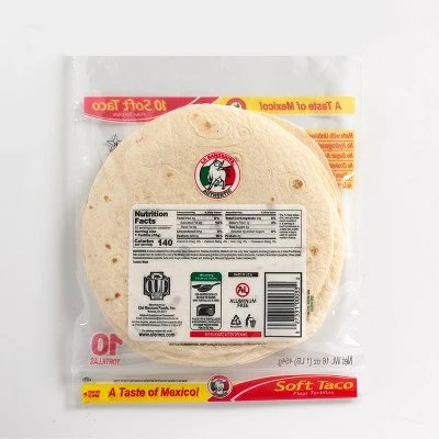 La Banderita Large Soft Taco Flour Tortillas 10ct