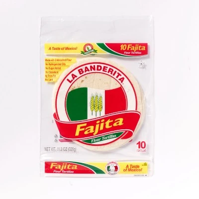 La Banderita Fajita Flour Tortillas 11.49oz/10ct