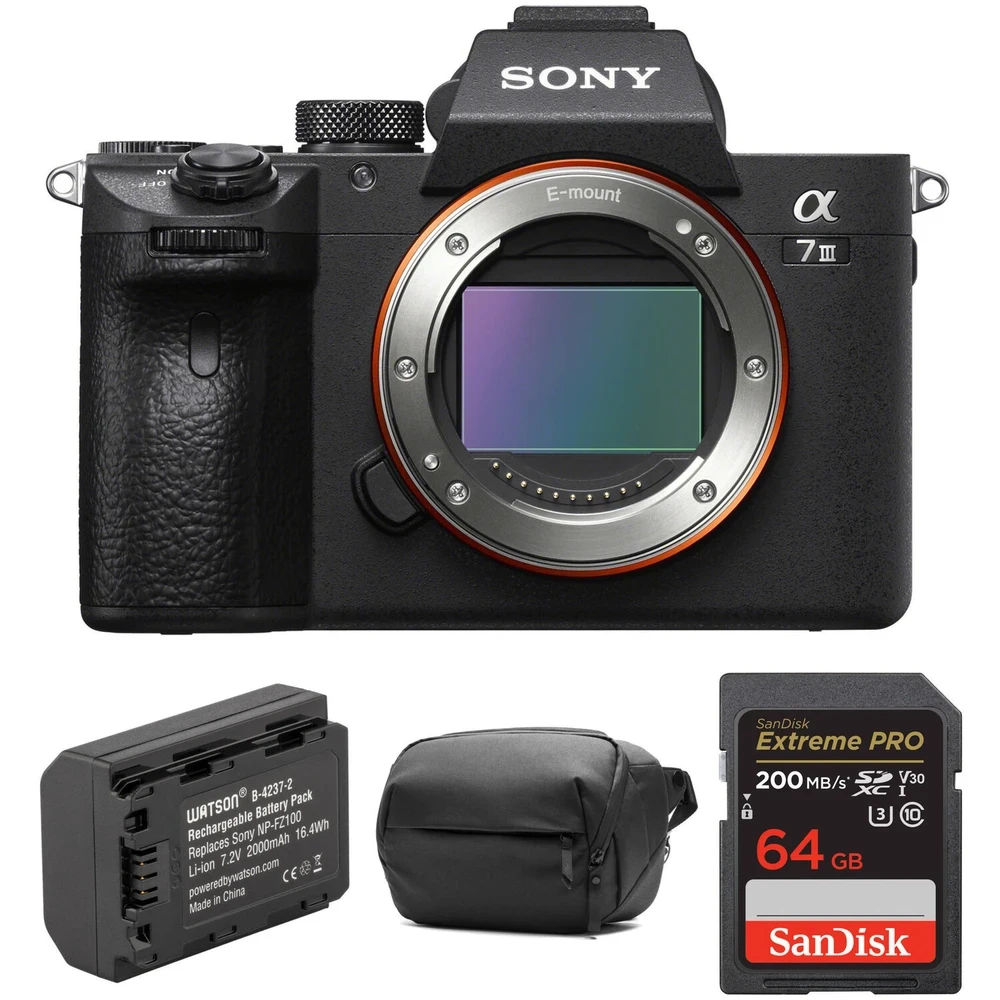 Sony a7 III Mirrorless Camera with Accessories Kit