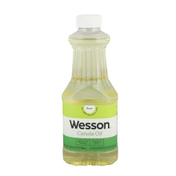Wesson WESSON Pure Canola Oil, 0 g Trans Fat, Cholesterol Free, 24 oz.