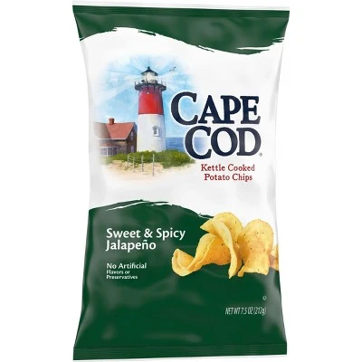 Cape Cod Kettle Cooked Potato Chips Sweet & Spicy Jalapeno (8 oz)