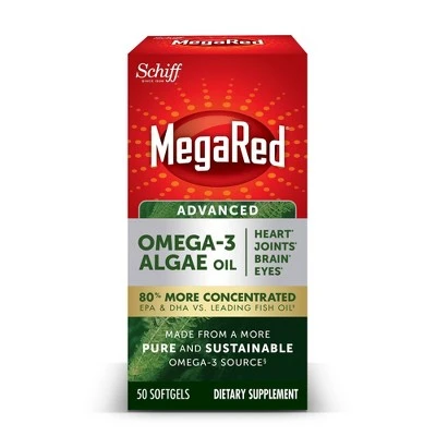 Megared Omega 3 Algae Oil Softgels  50ct