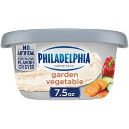 Philadelphia Philadelphia Regular Garden Vegetable Cream Cheese Tub  7.5oz