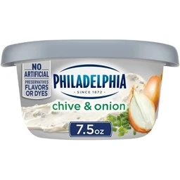 Philadelphia Philadelphia Regular Chive & Onion Cream Cheese Tub  7.5oz