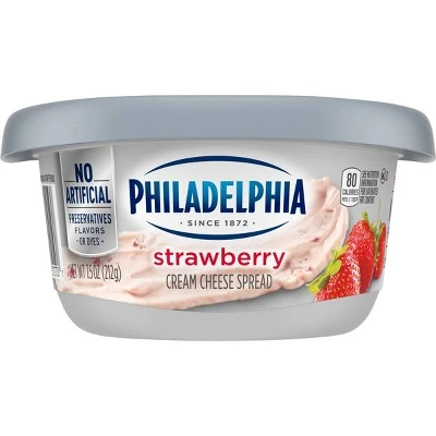 Philadelphia Regular Strawberry Cream Cheese Tub 7.5oz