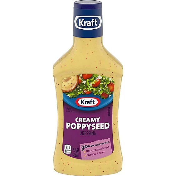 Kraft Creamy Poppyseed Salad Dressing  16oz