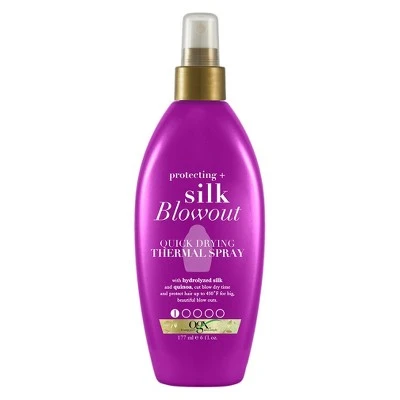 OGX Protecting + Silk Blowout Quick Drying Thermal Spray 6 fl oz