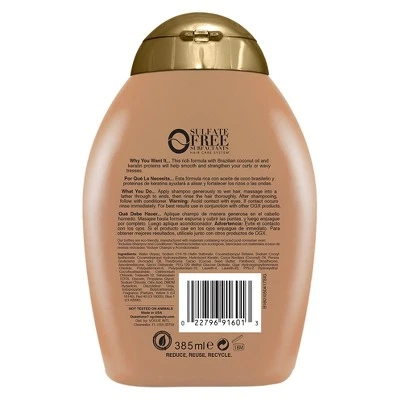 OGX Ever Straightening Plus Brazillian Keratin Therapy Shampoo  13 fl oz