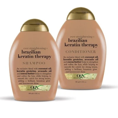 OGX Ever Straightening Plus Brazillian Keratin Therapy Shampoo  13 fl oz