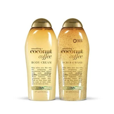 OGX Smoothing And Coconut Coffee Body Cream  19.5oz