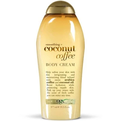OGX Smoothing And Coconut Coffee Body Cream  19.5oz