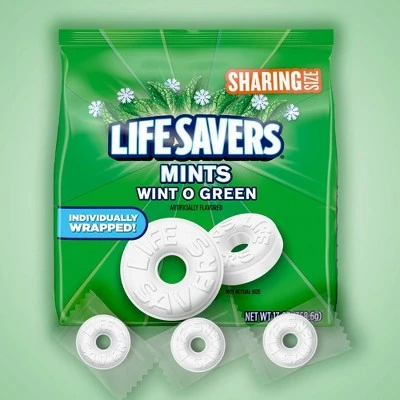 Life Savers Wint O Green Sharing Size  14.5oz