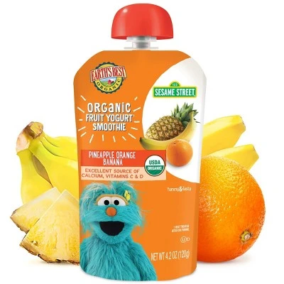 Earth's Best Organic Toddler Pineapple Orange Banana Smoothie  4.2oz