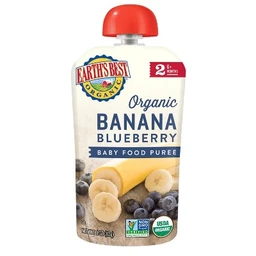 Earth's Best Organic Banana Blueberry Baby Food 4oz