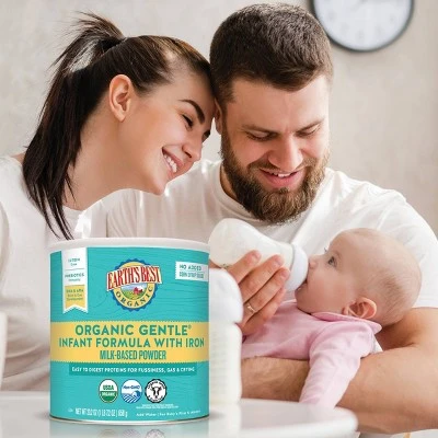 Earth's Best Organic Gentle Infant Formula with Iron Powder  23.2oz
