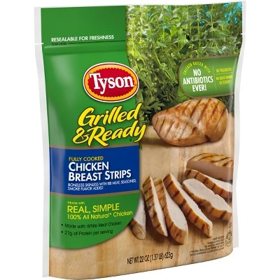Tyson Grilled & Ready Chicken Breast Strips  Frozen  22oz