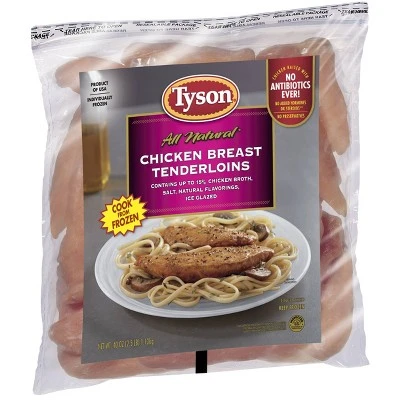 Tyson All Natural Chicken Tenderloins  Frozen  40oz