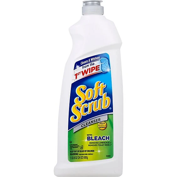 Soft Scrub Cleanser with Bleach Surface Cleaner, 24 fl oz