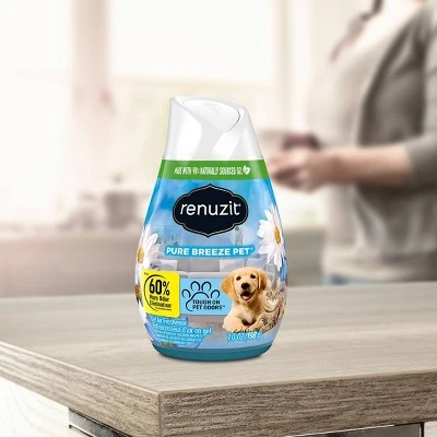 Renuzit Odor Neutralizer Pure Breeze Solid Air Freshener  7oz/3ct