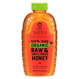 Nature Nate's Nature Nate's 100% Pure Raw Unfiltered Organic Honey – 32oz
